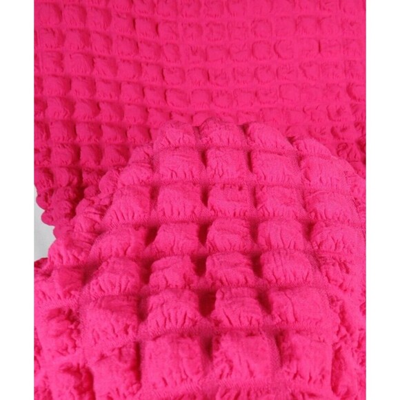 Planet Gold Women's Pink Bubble Texture Mock Neck Bodycon Dress Plus 3XL 20-22 - Picture 5 of 14